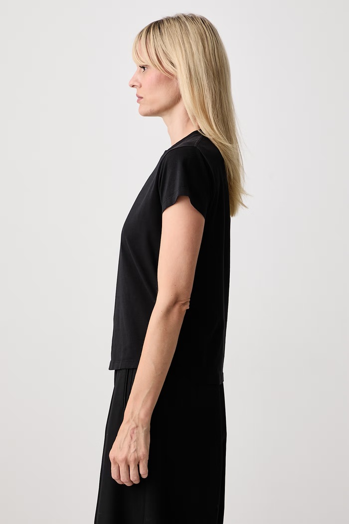 MM6 Maison Margiela T-shirt damski bawełniany czarny S52GC0327.M20258