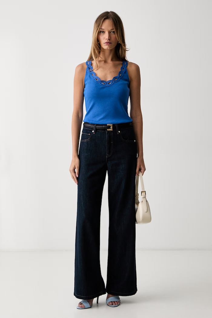 Morgan Top pentru femei cu vâscoză BSUMMER albastru AW26