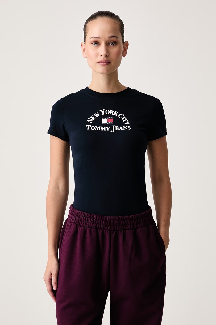 Tommy Jeans Tričko dámske bavlnené tmavomodrá DW0DW23261
