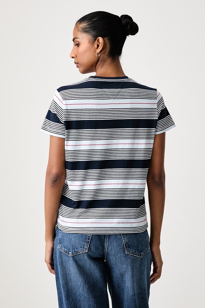 Odjeća Tommy Jeans Majica ženska pamučna DW0DW23561 plava