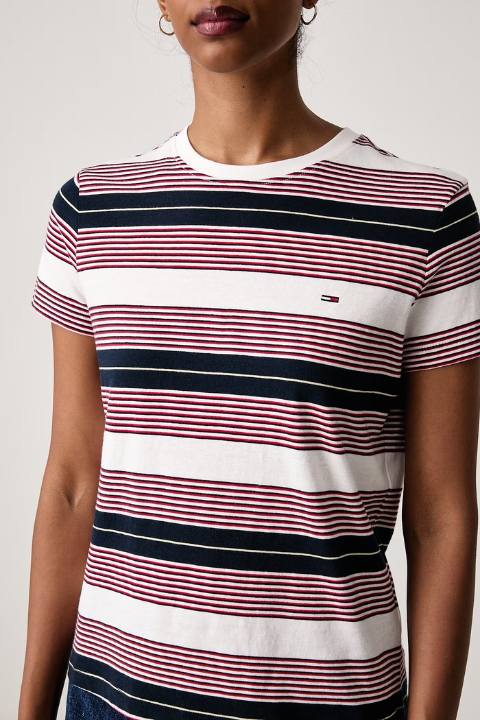 T-shirt damski bawełniany Tommy Jeans DW0DW23561 granatowy
