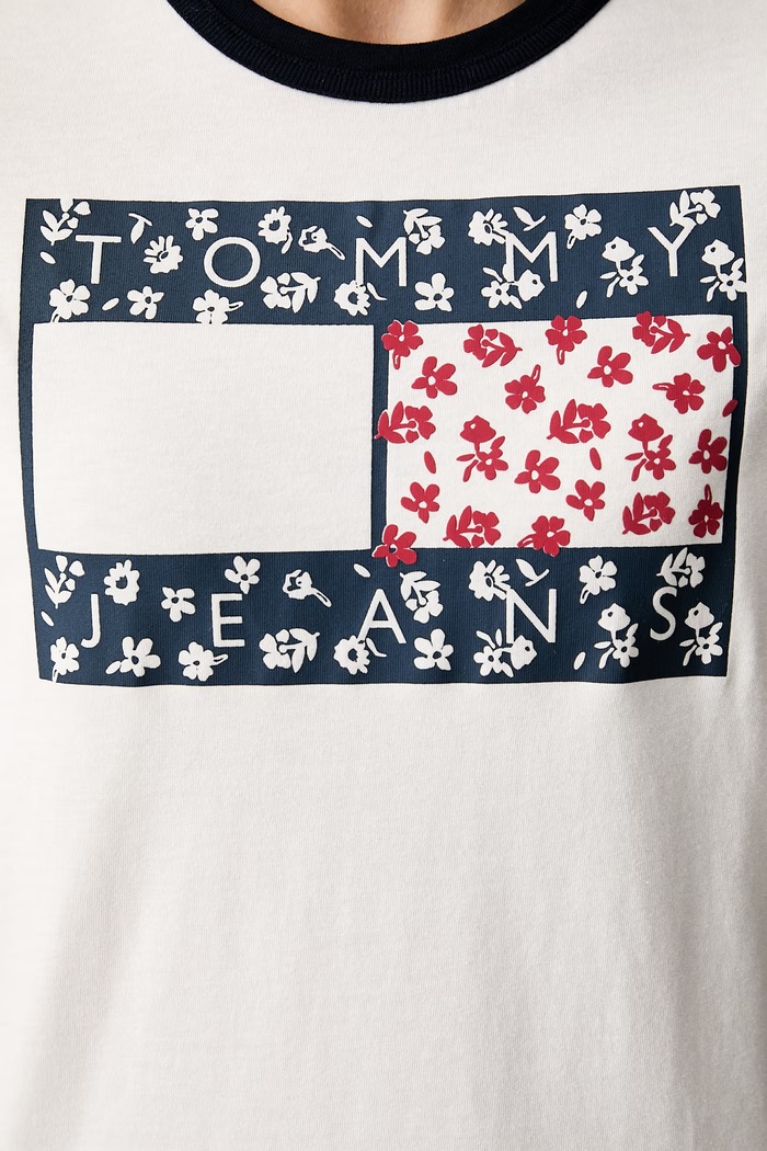 Tommy Jeans T-shirt damski bawełniany DW0DW23258 biały