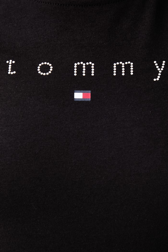 T-shirt γυναικείο βαμβακερό Tommy Jeans μπορντό DW0DW23272