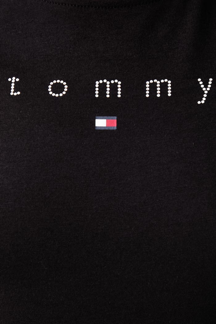 T-shirt γυναικείο βαμβακερό Tommy Jeans μπορντό DW0DW23272