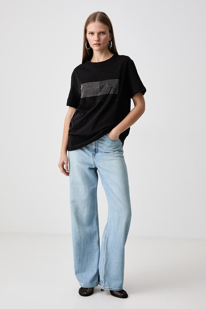 Tommy Jeans Tričko dámske bavlnené DW0DW23267 čierna AW26