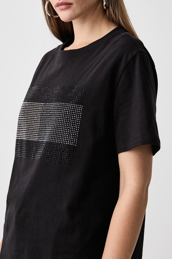 Tričko dámske bavlnené Tommy Jeans DW0DW23267 čierna