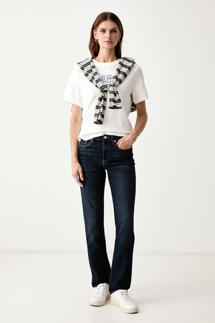 Tommy Hilfiger Kratka majica ženska bombažna WW0WW52365 bela AW26