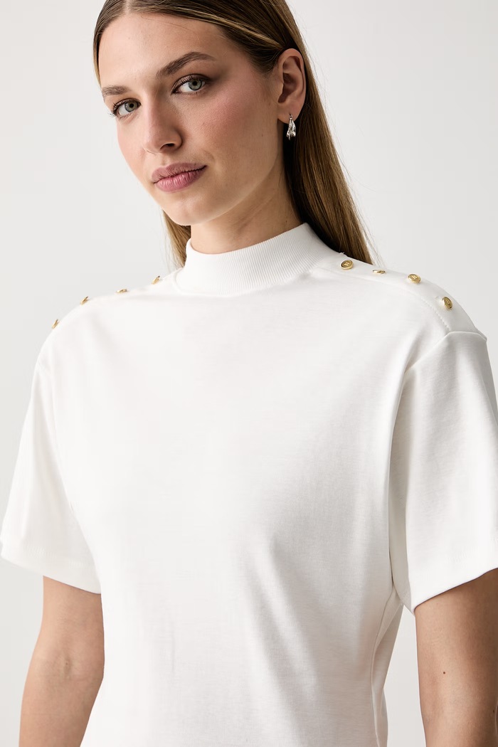 Tommy Hilfiger tričko dámské bavlněné béžová WW0WW52382