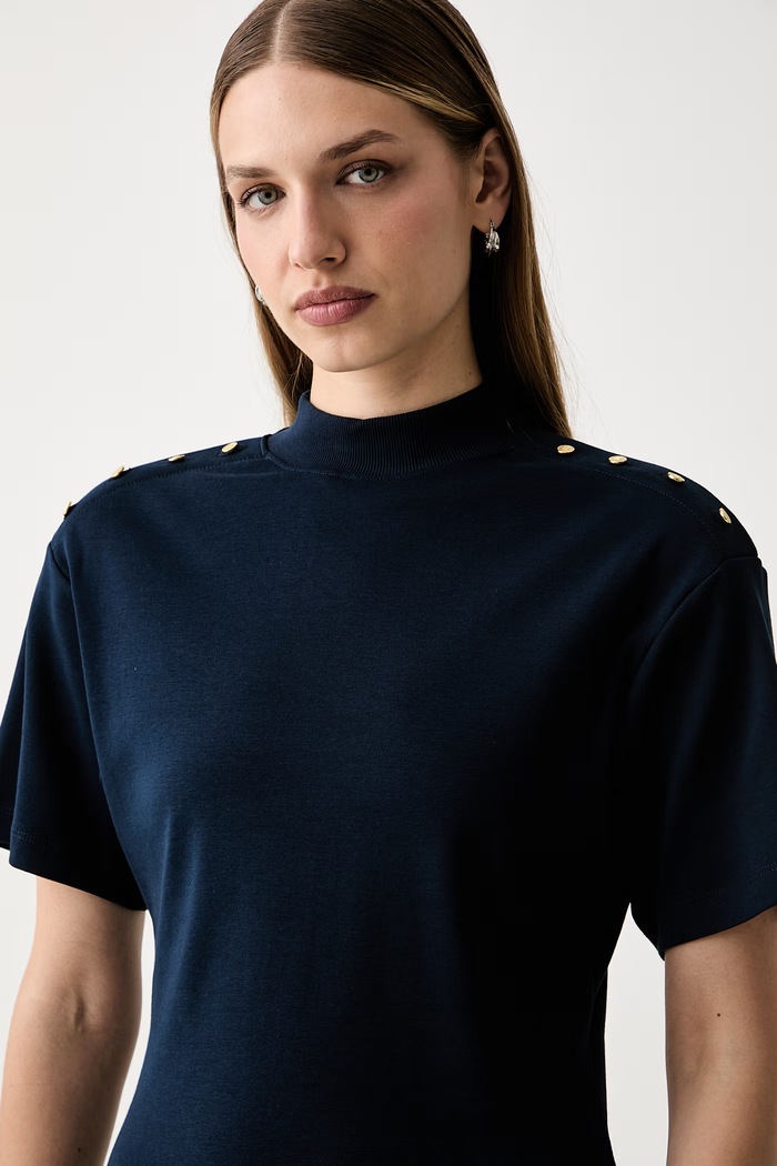 Tommy Hilfiger tričko dámské bavlněné námořnická modř WW0WW52382