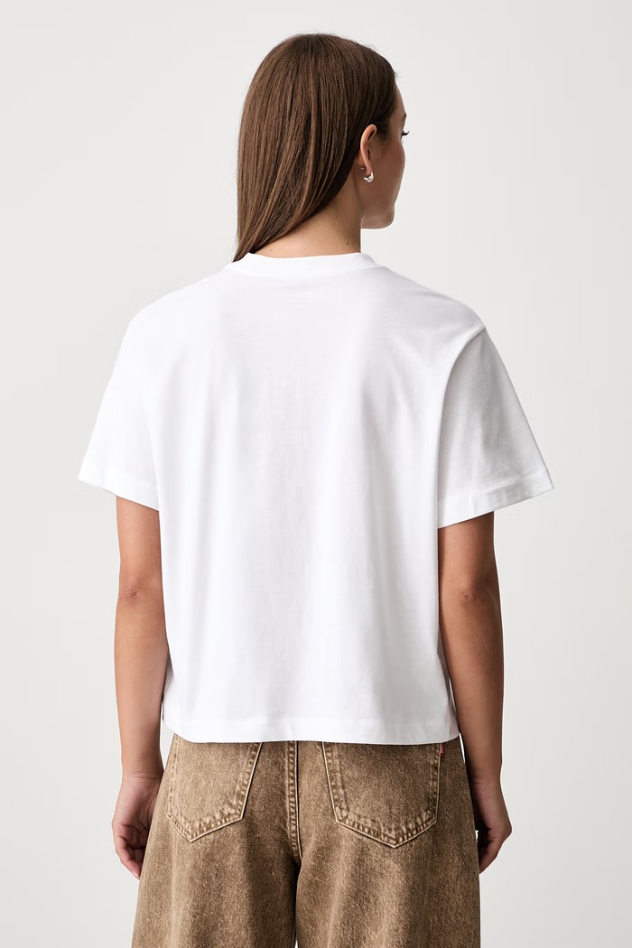 Odzież Calvin Klein Jeans T-shirt damski bawełniany LV047H802G biały
