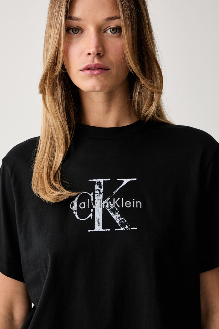 Calvin Klein Jeans tričko dámske bavlnené čierna LV047H802G