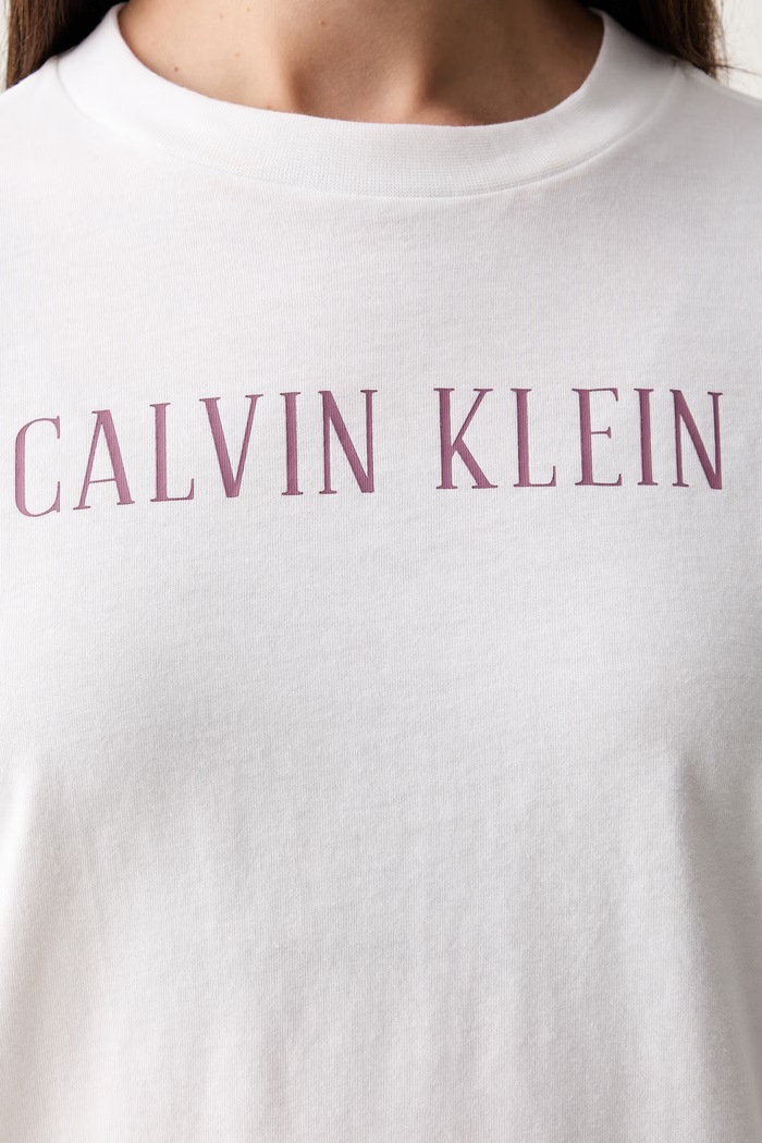 Calvin Klein Jeans T-shirt damski bawełniany LV047H803G biały