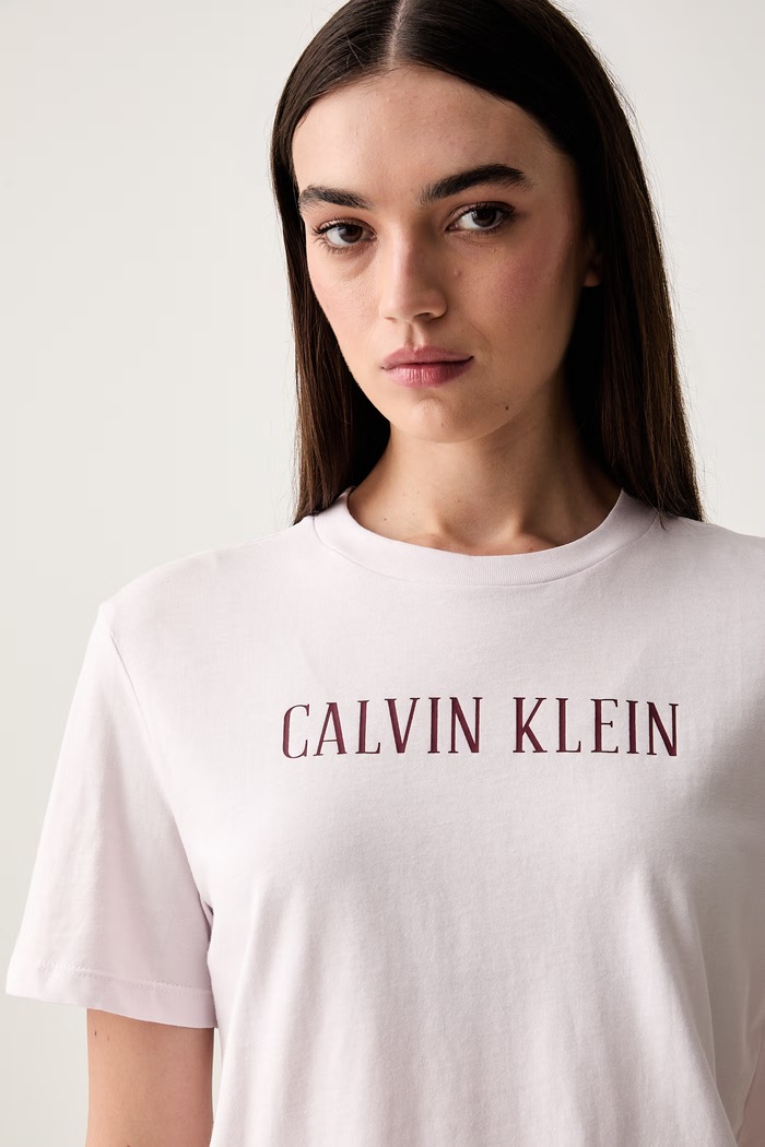 Calvin Klein Jeans T-shirt damski bawełniany różowy LV047H803G