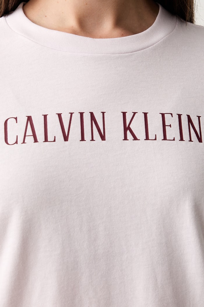 Calvin Klein Jeans T-shirt damski bawełniany LV047H803G różowy
