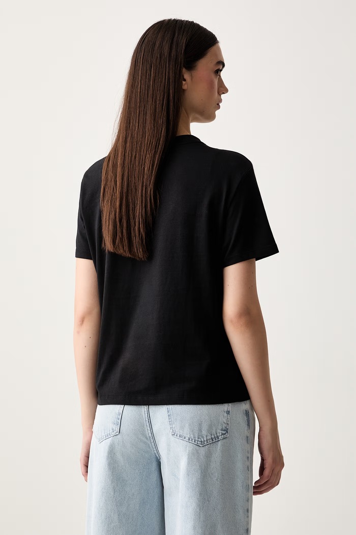 Odzież Calvin Klein Jeans T-shirt damski bawełniany LV047H803G czarny