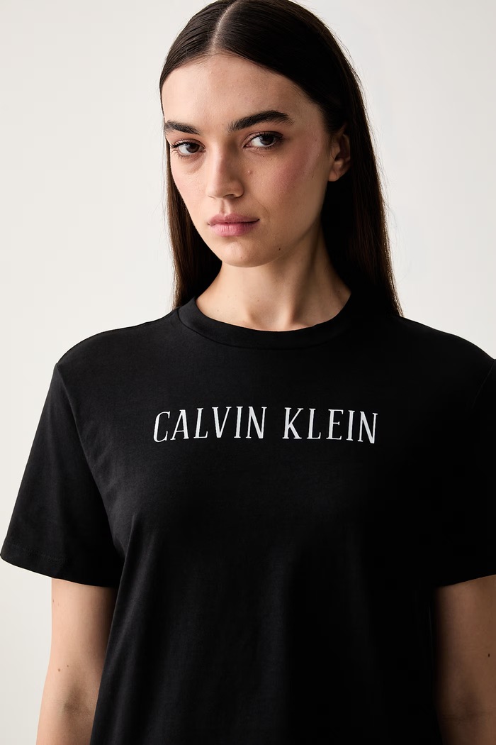Calvin Klein Jeans T-shirt damski bawełniany czarny LV047H803G