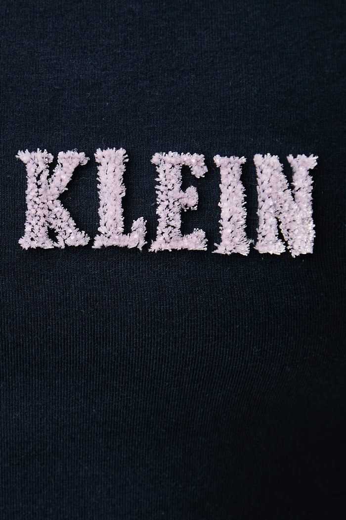 T-shirt damski bawełniany z elastanem Calvin Klein Jeans granatowy LV047H829G