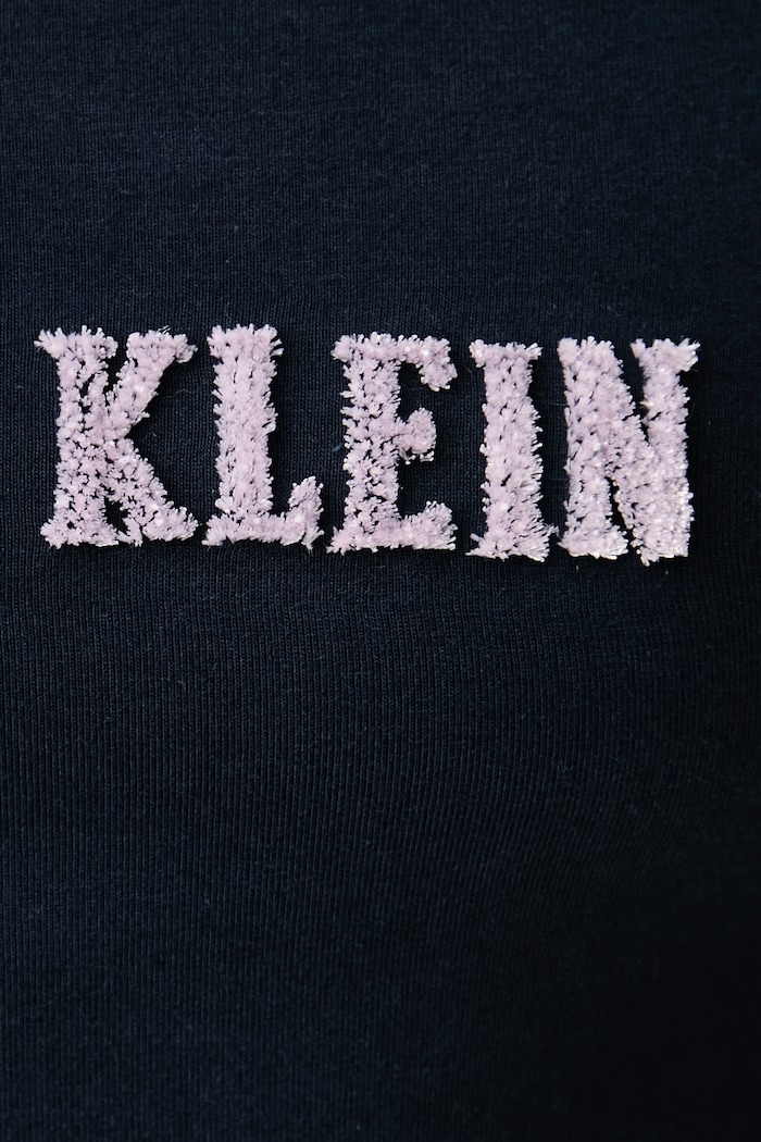 T-shirt damski bawełniany z elastanem Calvin Klein Jeans granatowy LV047H829G