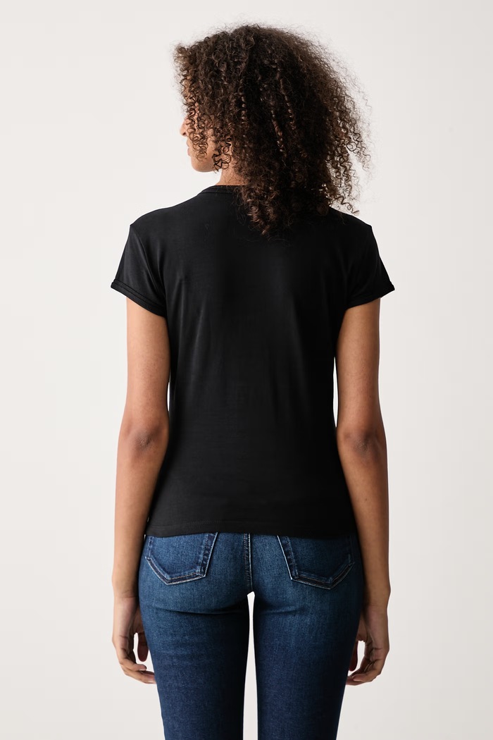 Oblečenie Calvin Klein Jeans Tričko dámske s bavlnou LV047H835G čierna