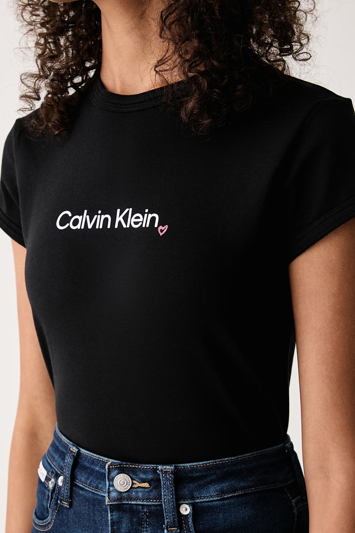 Tričko dámske s bavlnou Calvin Klein Jeans LV047H835G čierna