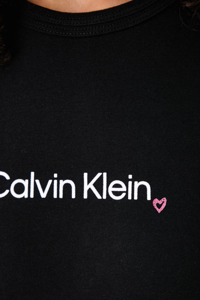 Tričko dámske s bavlnou Calvin Klein Jeans čierna LV047H835G