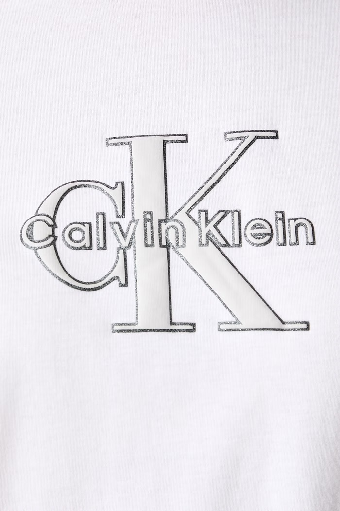 Calvin Klein Jeans T-shirt damski bawełniany LV047H800G biały