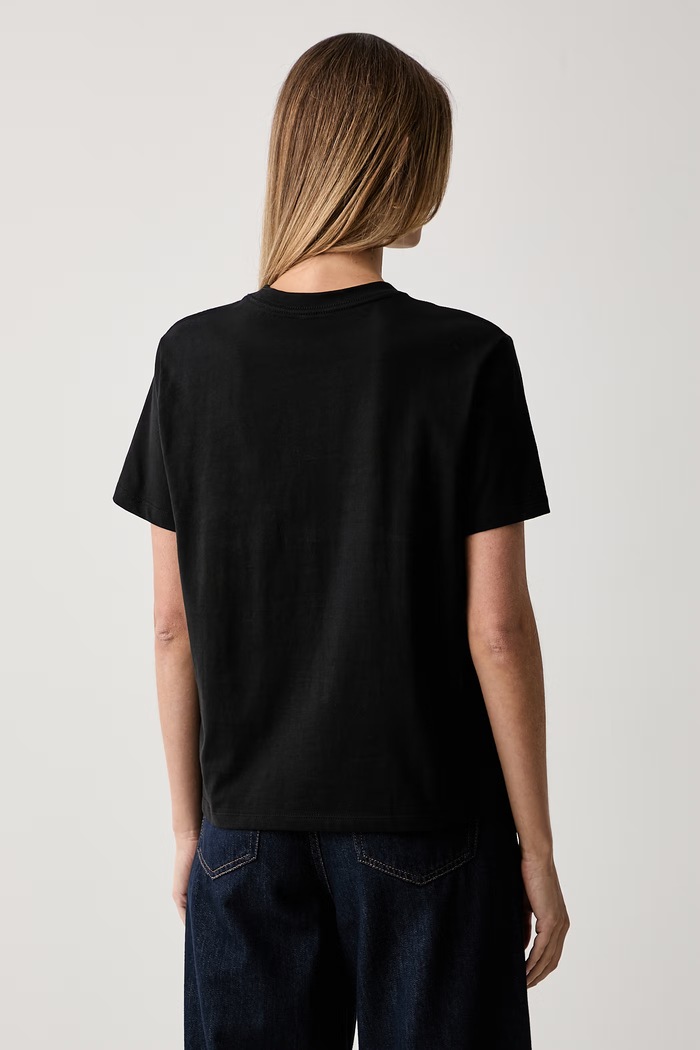 Oblečenie Calvin Klein Jeans tričko dámske bavlnené LV047H800G čierna