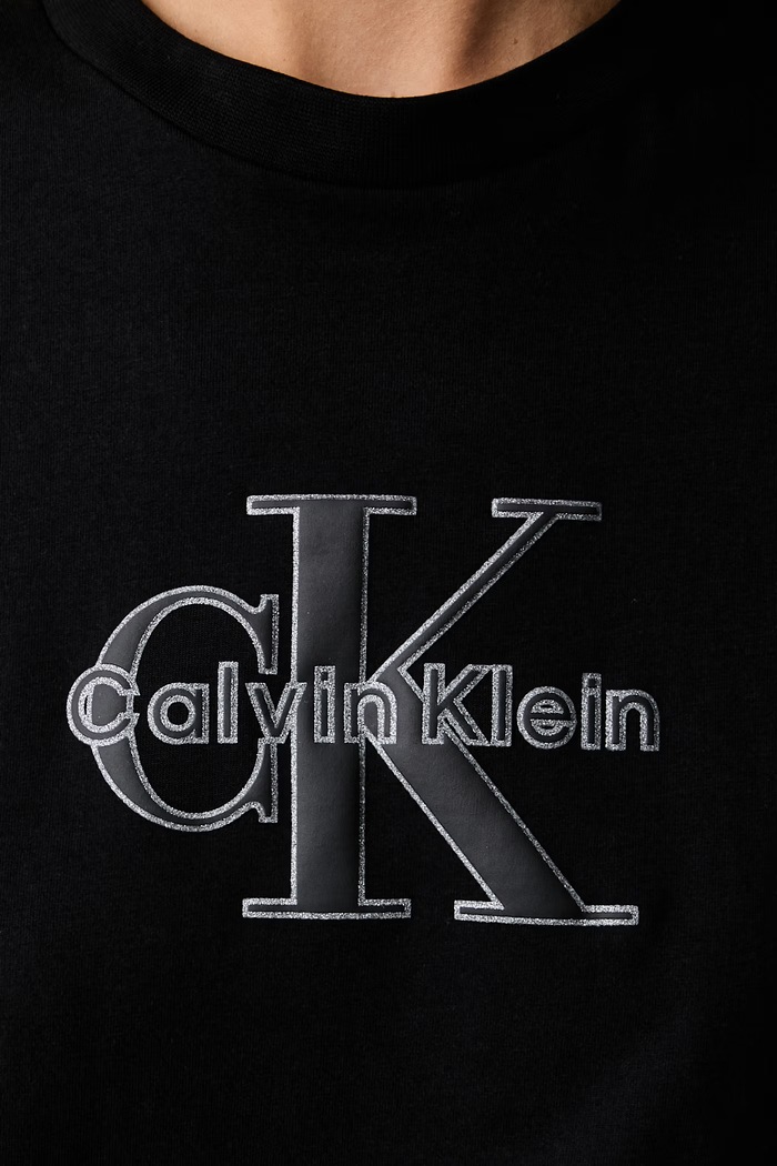Calvin Klein Jeans tričko dámske bavlnené LV047H800G čierna