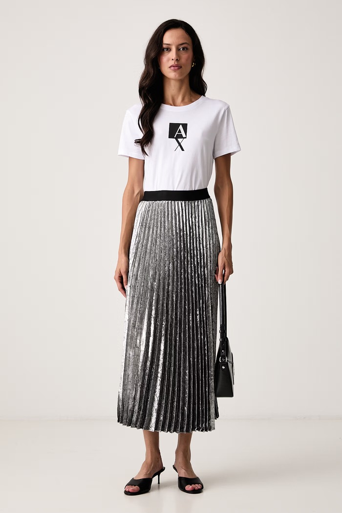 Armani Exchange Tricou pentru femei din bumbac XW002970.AF10356 alb AW26