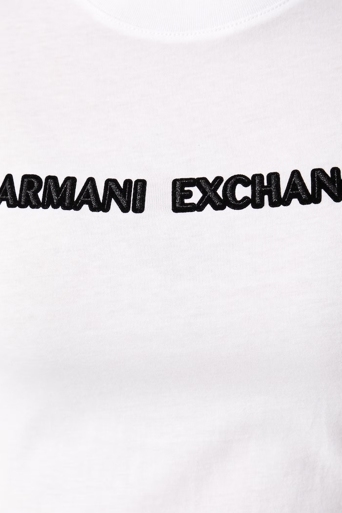 Majica za žene od pamuka Armani Exchange XW002969.AF10356 bijela