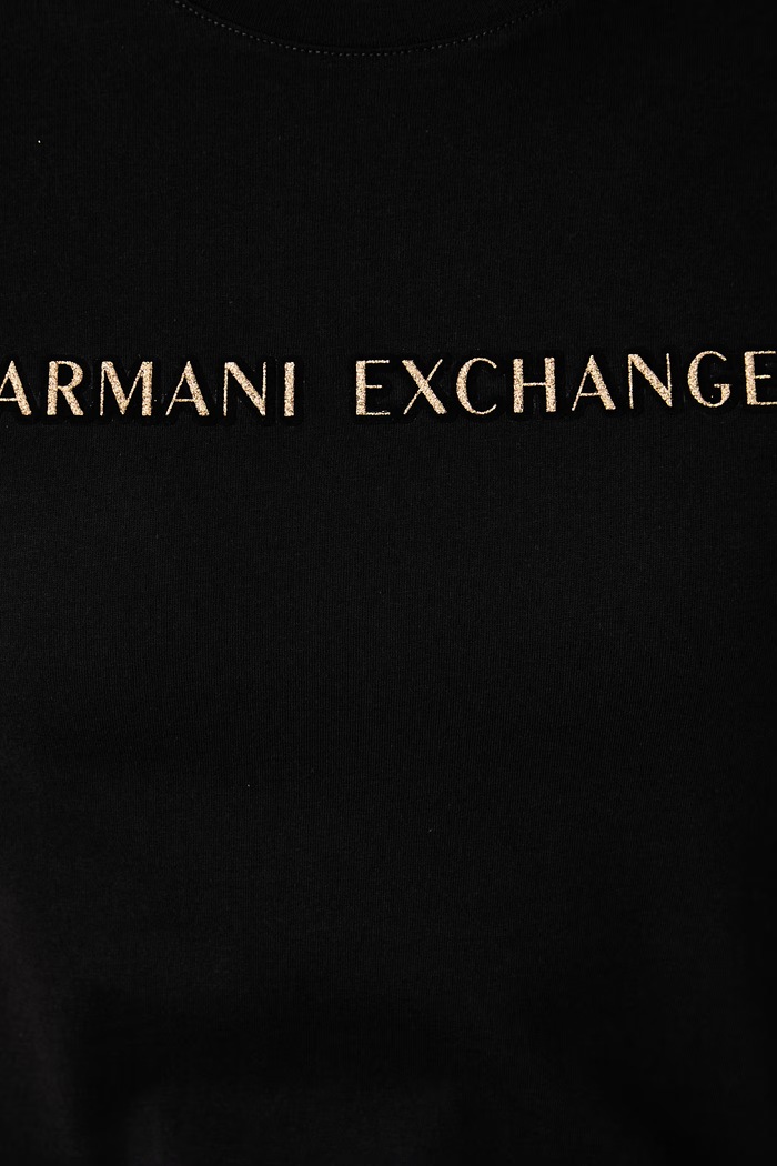 Majica za žene od pamuka Armani Exchange XW002969.AF10356 crna