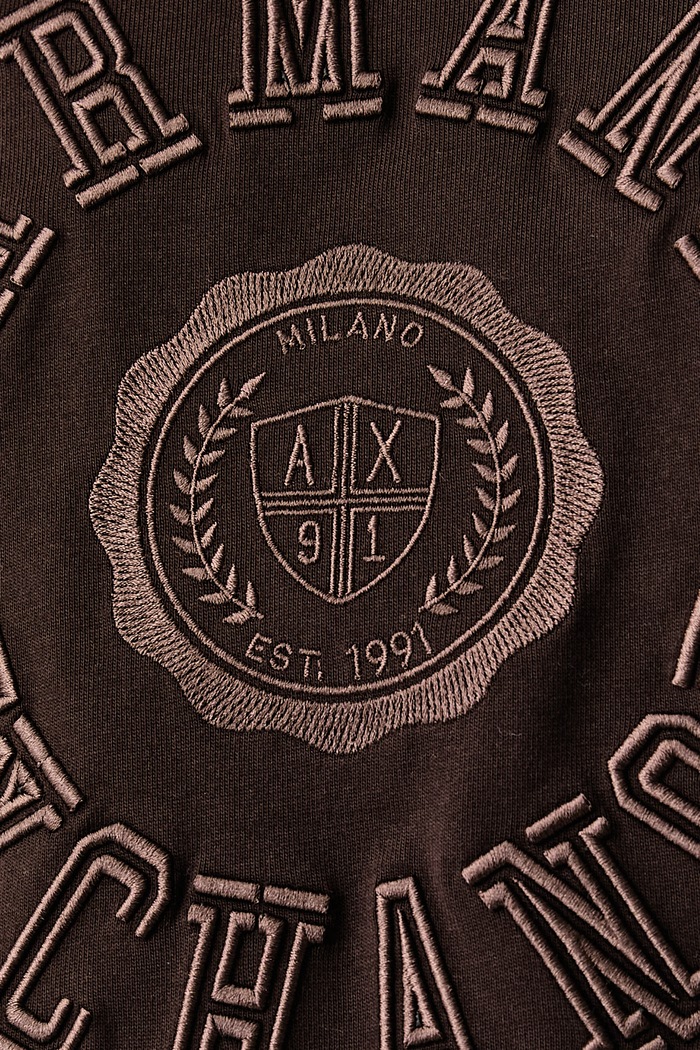 Tričko dámske bavlnené Armani Exchange hnedá XW002959.AF15085