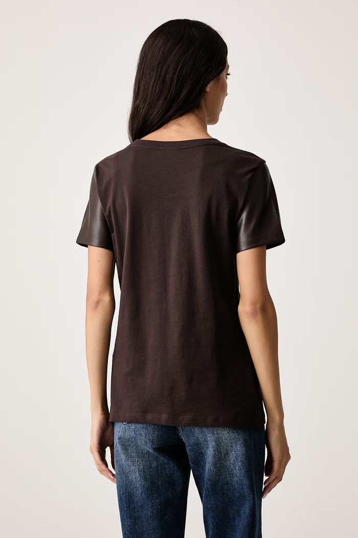 Oblečenie Armani Exchange Tričko dámske bavlnené XW002812.AF10356 hnedá