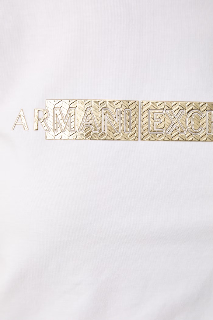 Armani Exchange kratka majica ženska bombažna z elastanom XW002811.AF16294