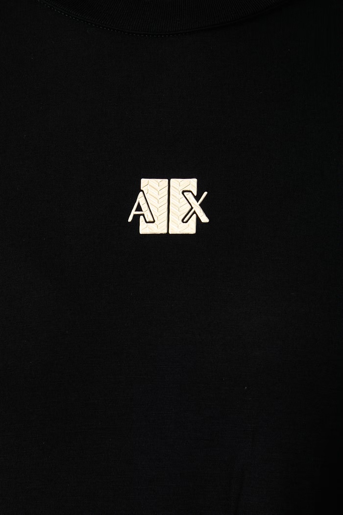 Majica za žene od viskoze Armani Exchange XW002773.AF26303 crna