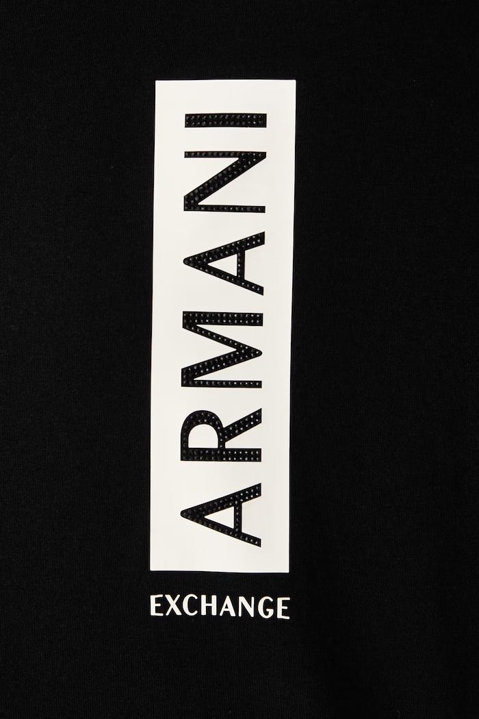 Тениска дамска от памук Armani Exchange черен XW002560.AF10356