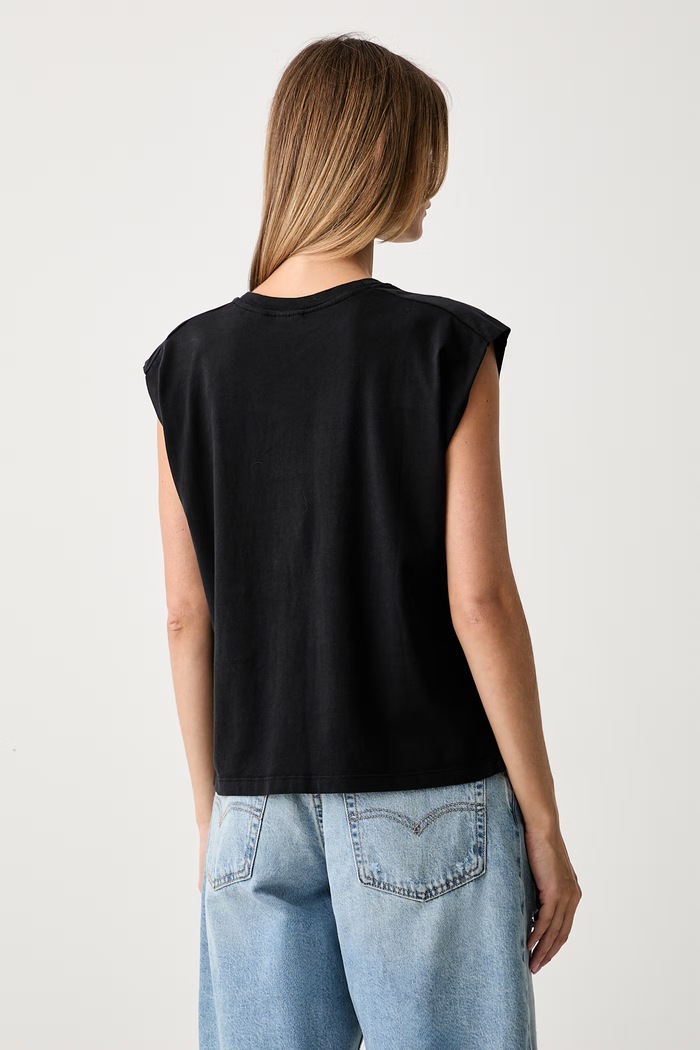 Odjeća Levi's top za žene od pamuka PLEATED MUSCLE TANK 0085U crna