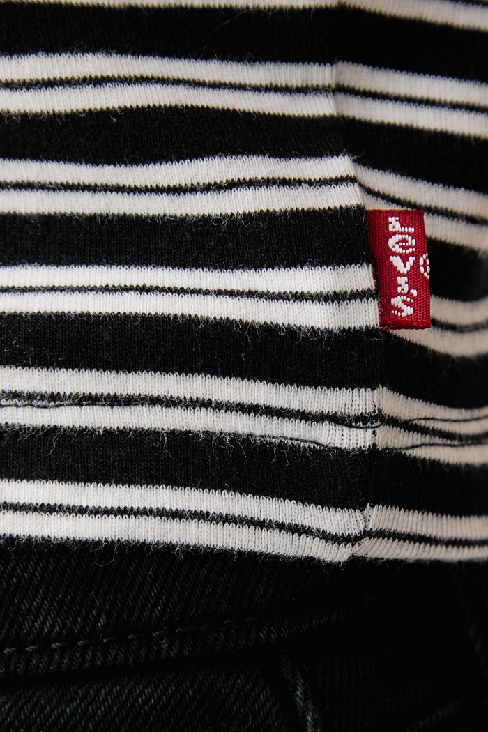 T-shirt γυναικείο βαμβακερό με ελαστάν ESSENTIAL BABY Levi's μαύρο 0085R.0003