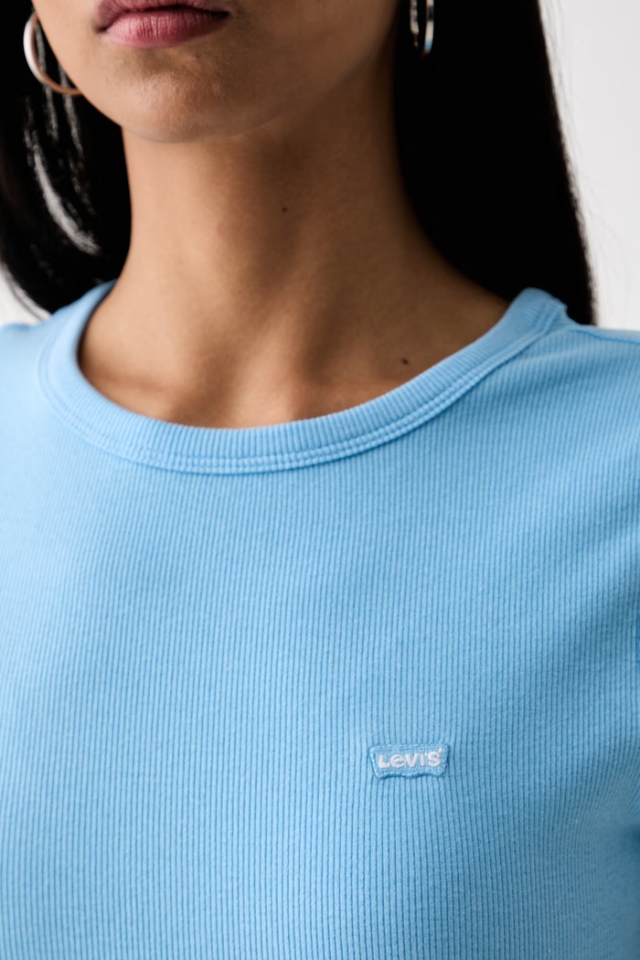 Levi's T-shirt damski bawełniany z elastanem HAYES 001J3