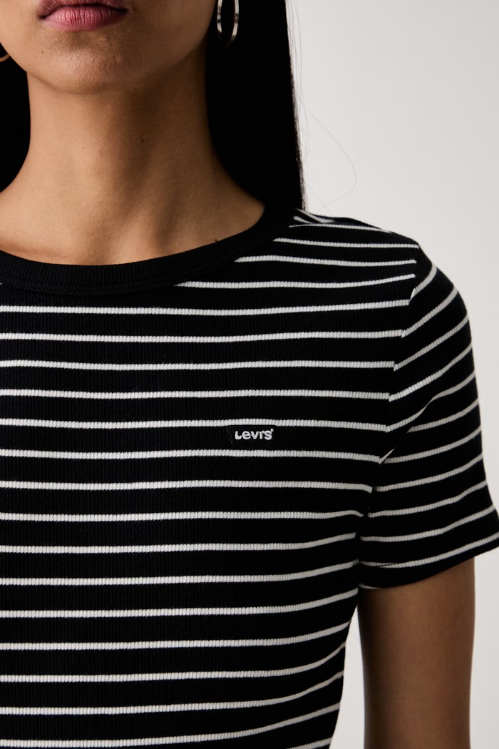 Levi's T-shirt damski bawełniany z elastanem HAYES 001J3
