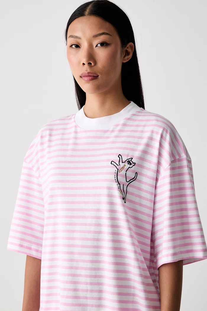 Iceberg T-shirt damski bawełniany różowy F5B1.623A