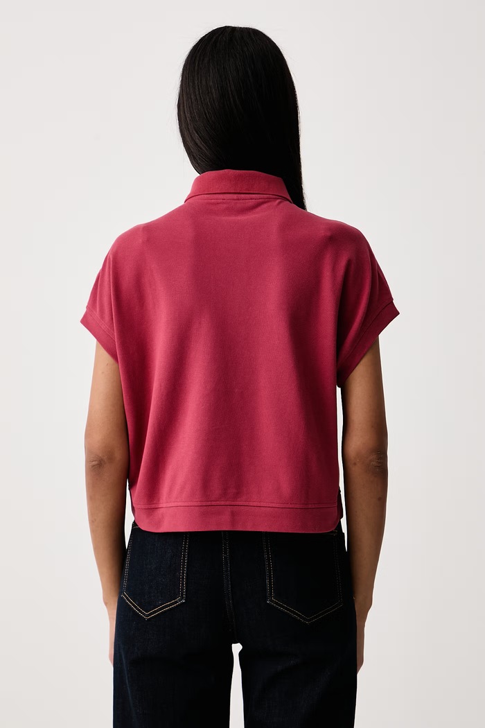 United Colors of Benetton Kratka majica ženska bombažna 39ZPD10DB rdeča AW26