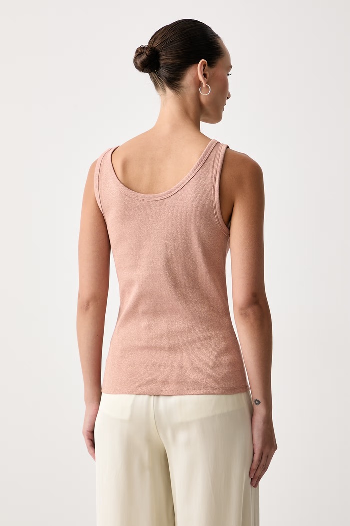 United Colors of Benetton Top dámský s bavlnou 3LNCDH01H růžová AW26