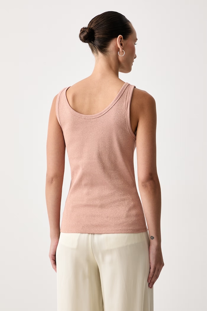 United Colors of Benetton Top dámský s bavlnou 3LNCDH01H růžová AW26