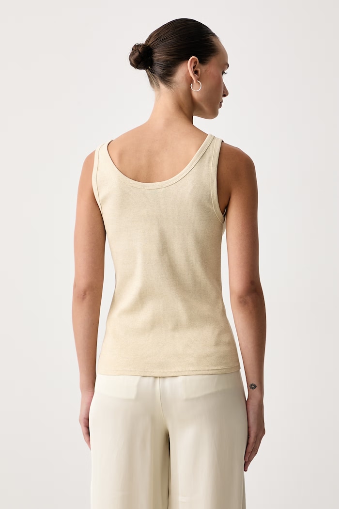 United Colors of Benetton Τοπ γυναικείο με βαμβάκι 3LNCDH01H μπεζ AW26