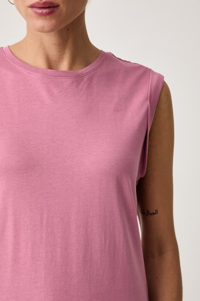 Top ženski bombažen United Colors of Benetton 38YTD10DA roza