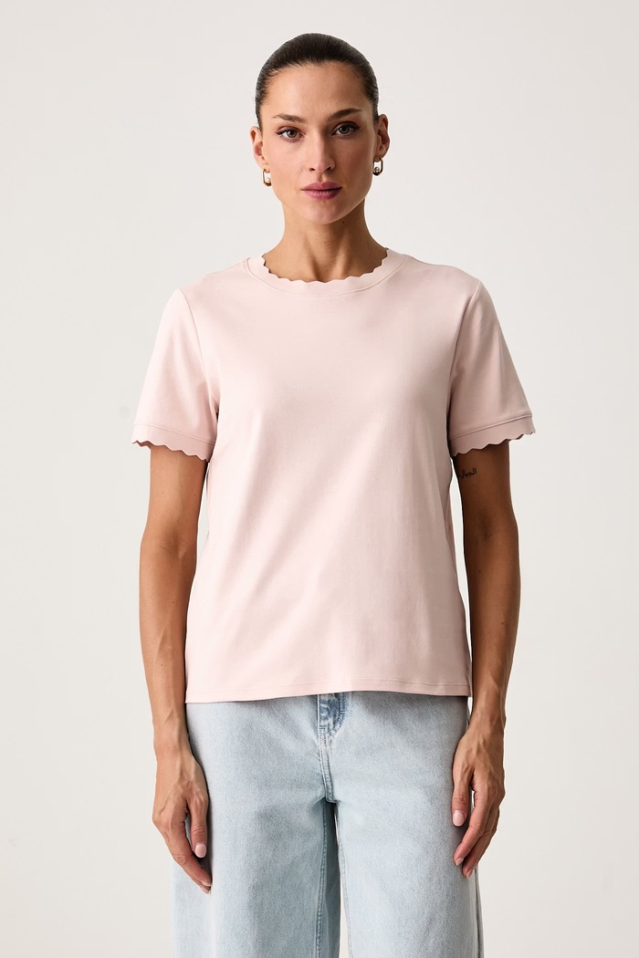 United Colors of Benetton T-shirt damski bawełniany różowy 3DCJD10DM