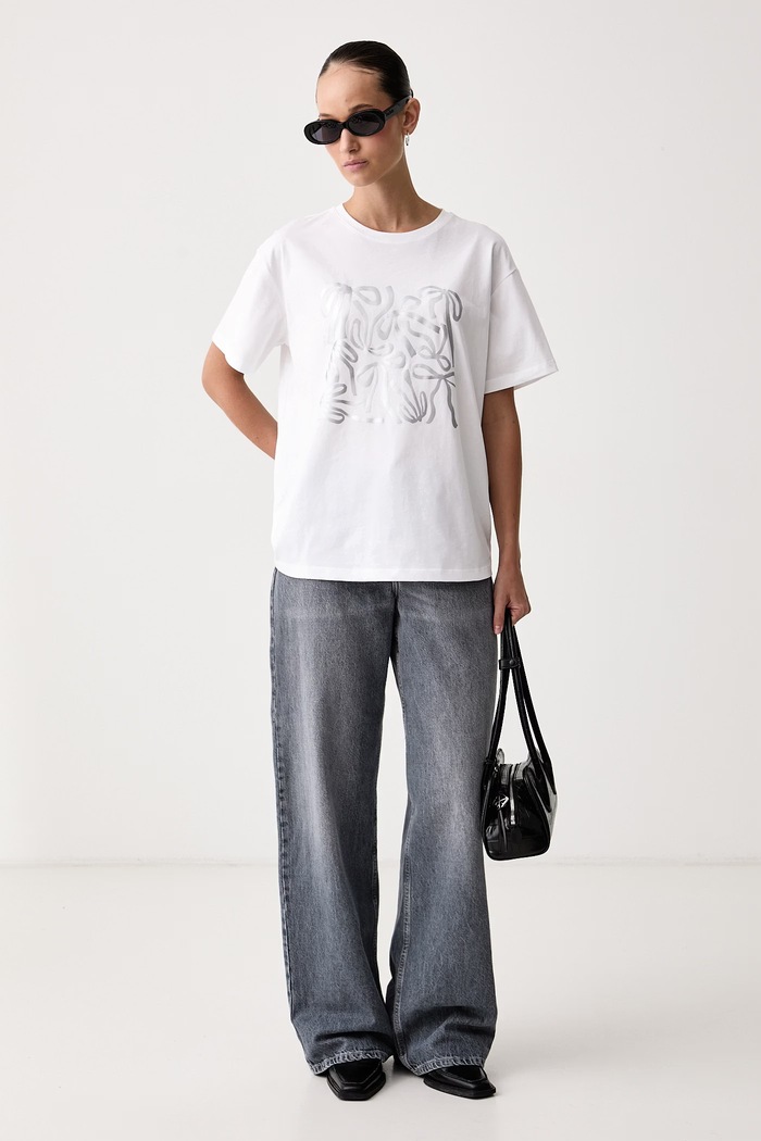 United Colors of Benetton T-shirt γυναικείο βαμβακερό 3RPCD10DN λευκό AW26