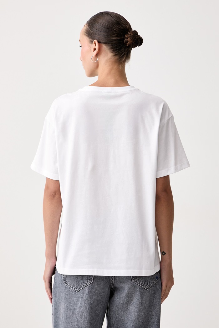 Ρούχα United Colors of Benetton T-shirt γυναικείο βαμβακερό 3RPCD10DN λευκό