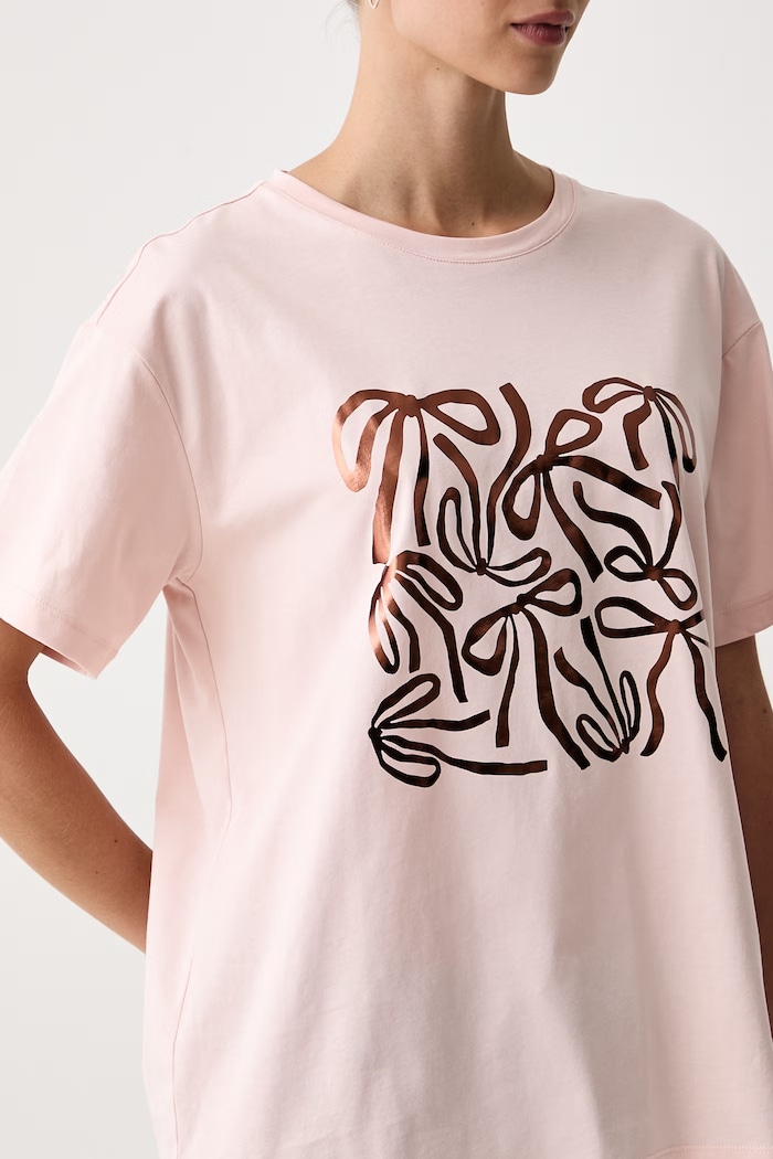 Ρούχα United Colors of Benetton T-shirt γυναικείο βαμβακερό 3RPCD10DN ροζ